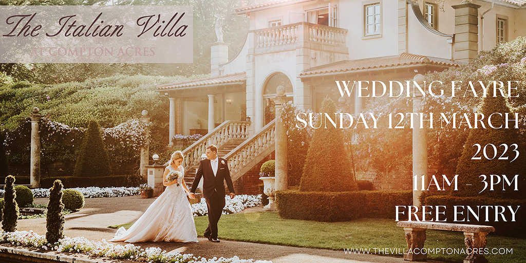 Wedding Open Days & Wedding Fayres in Poole Dorset at The Italian Villa Compton Acres